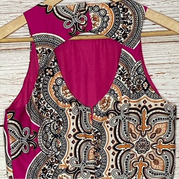 Anthropologie Moulinette Soeurs Geidi Pink Print Sheath Dress Sz 4 - Picture 14 of 16